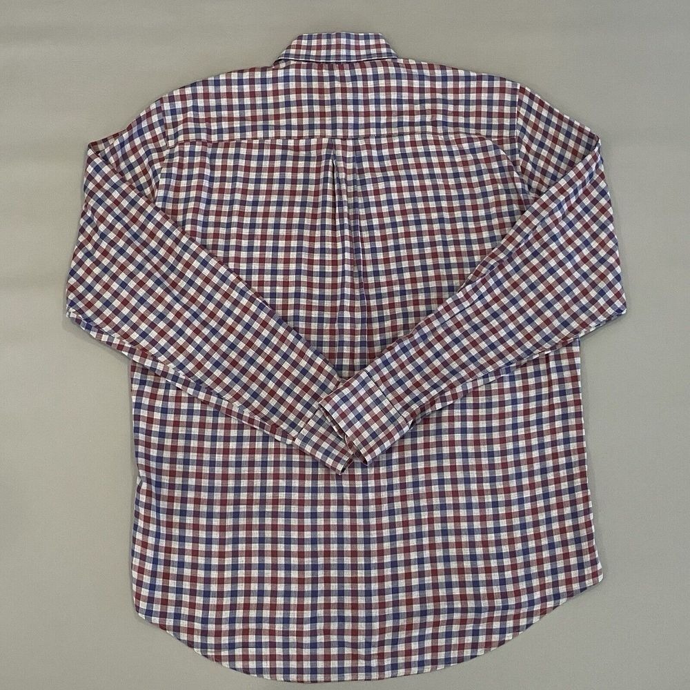 Peter Millar men's Dunbritton Cotton Sport Shirt in British Grey Size Large - Picture 9 of 10
